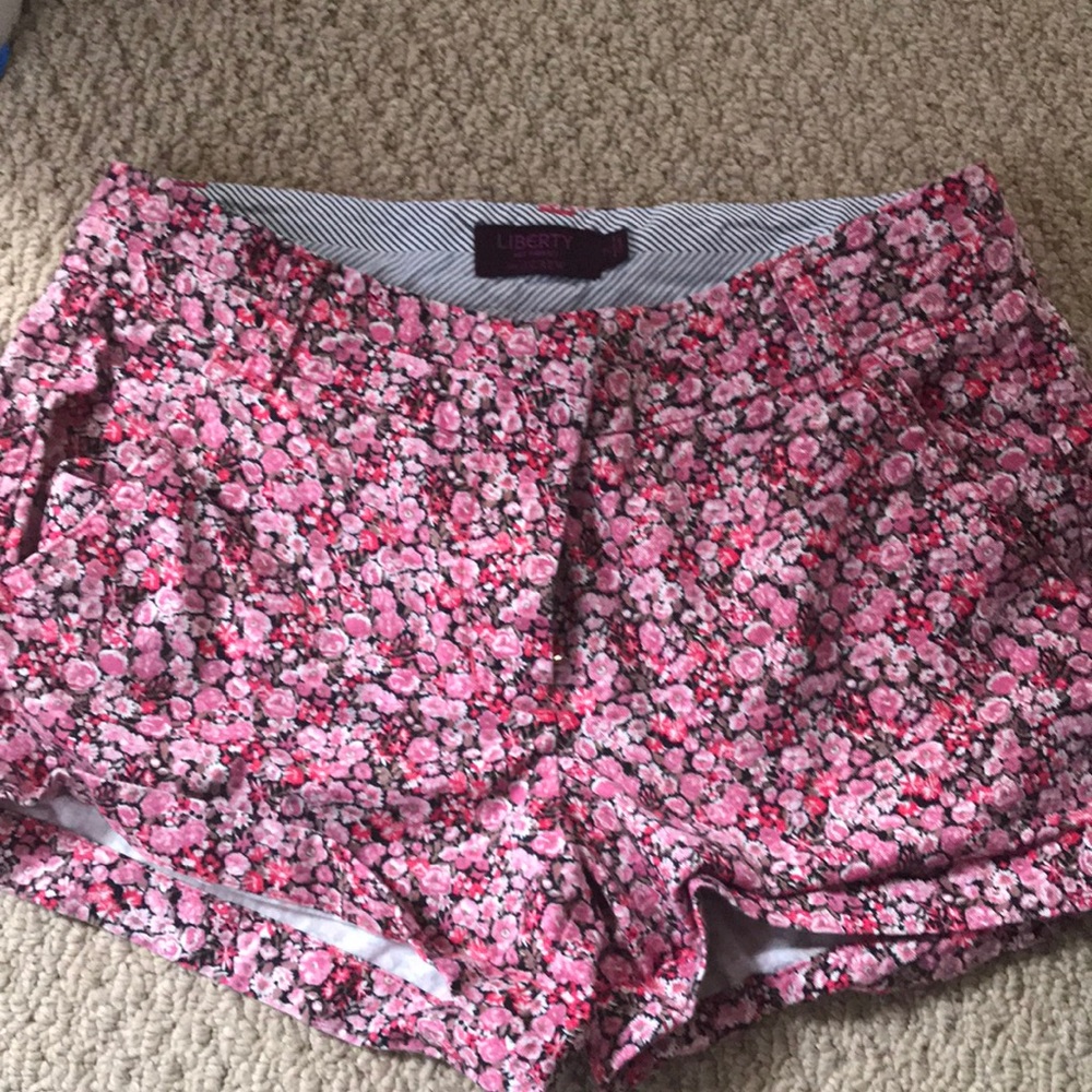J crew floral shorts
